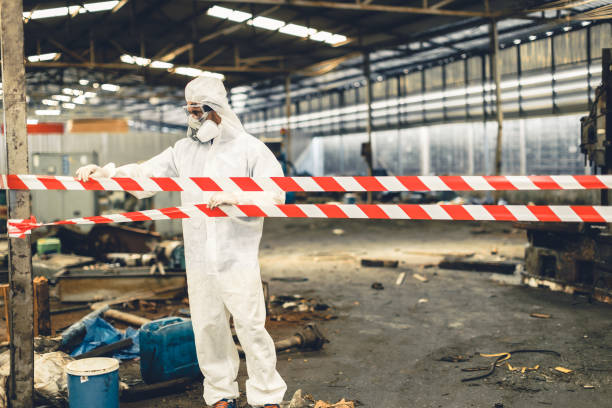 Professional Drug Lab Cleanup technician working in Stony Brook, NY